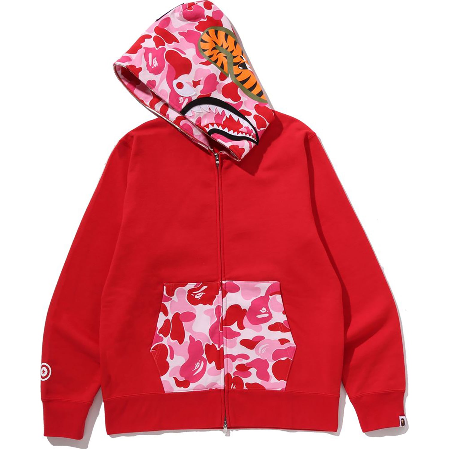 ABC CAMO SHARK FULL ZIP HOODIE MENS – Image 2