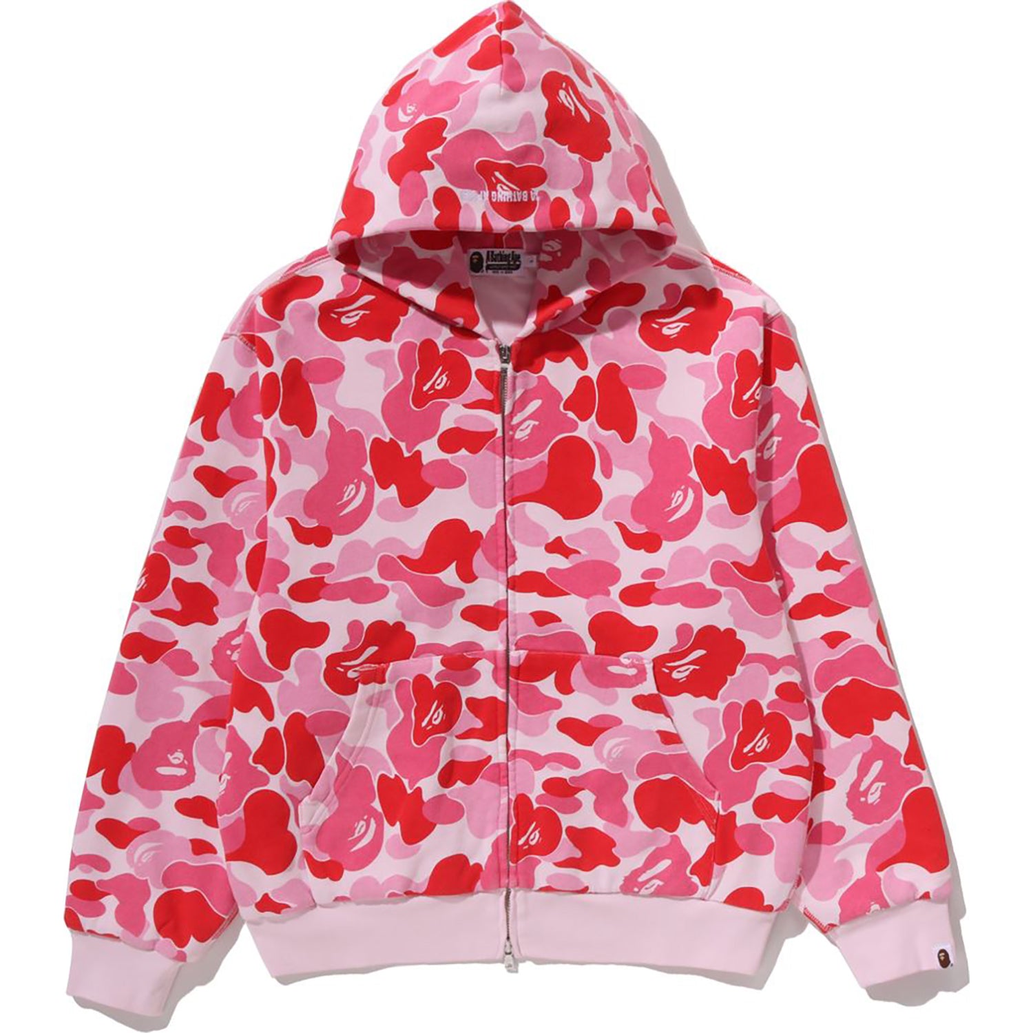 ABC CAMO HEAVY WASH CROPPED FIT ZIP HOODIE MENS – Image 1