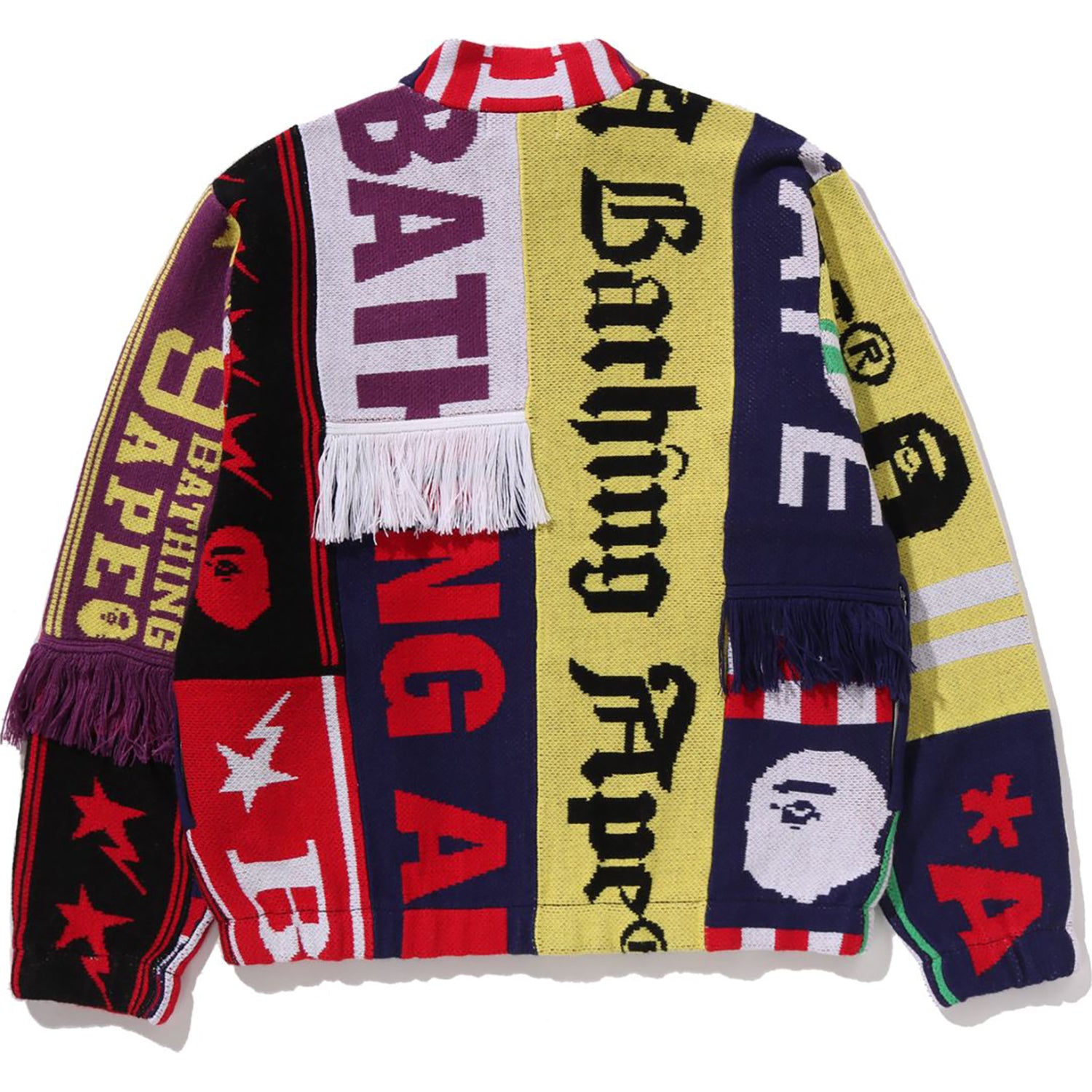 SCARF PATTERN REGULAR FIT TRACK JACKET MENS – Image 2