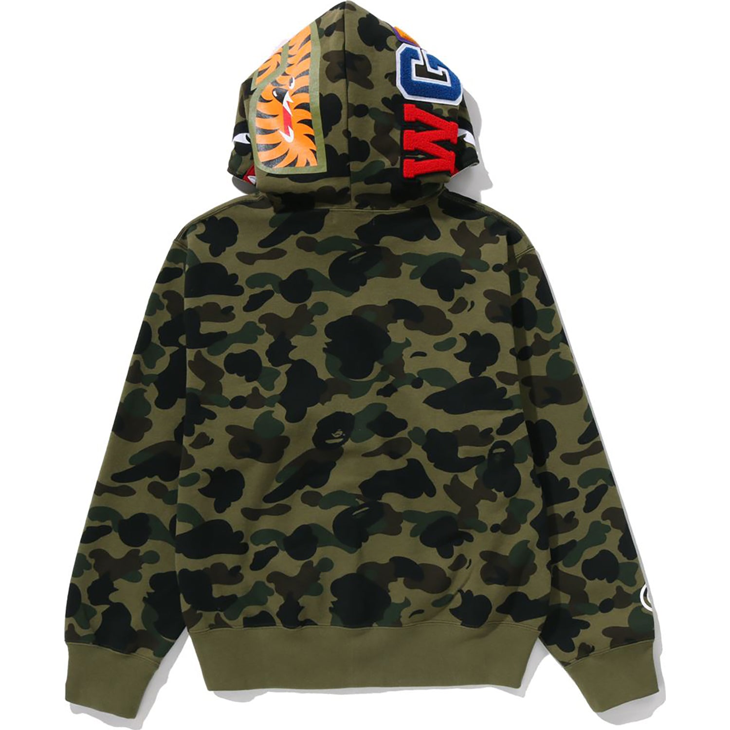 1ST CAMO SHARK FULL ZIP HOODIE LADIES – Image 3