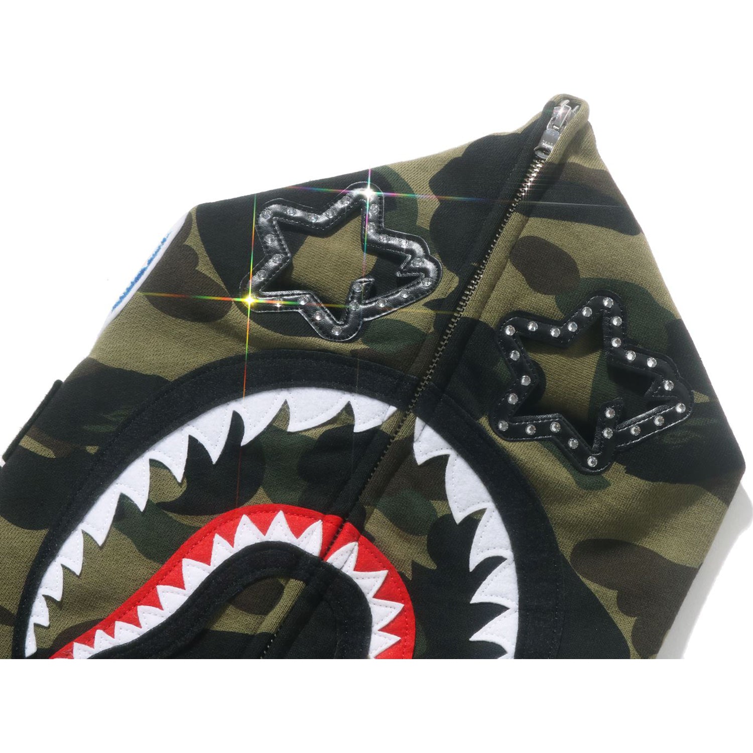 1ST CAMO SHARK FULL ZIP HOODIE LADIES – Image 4