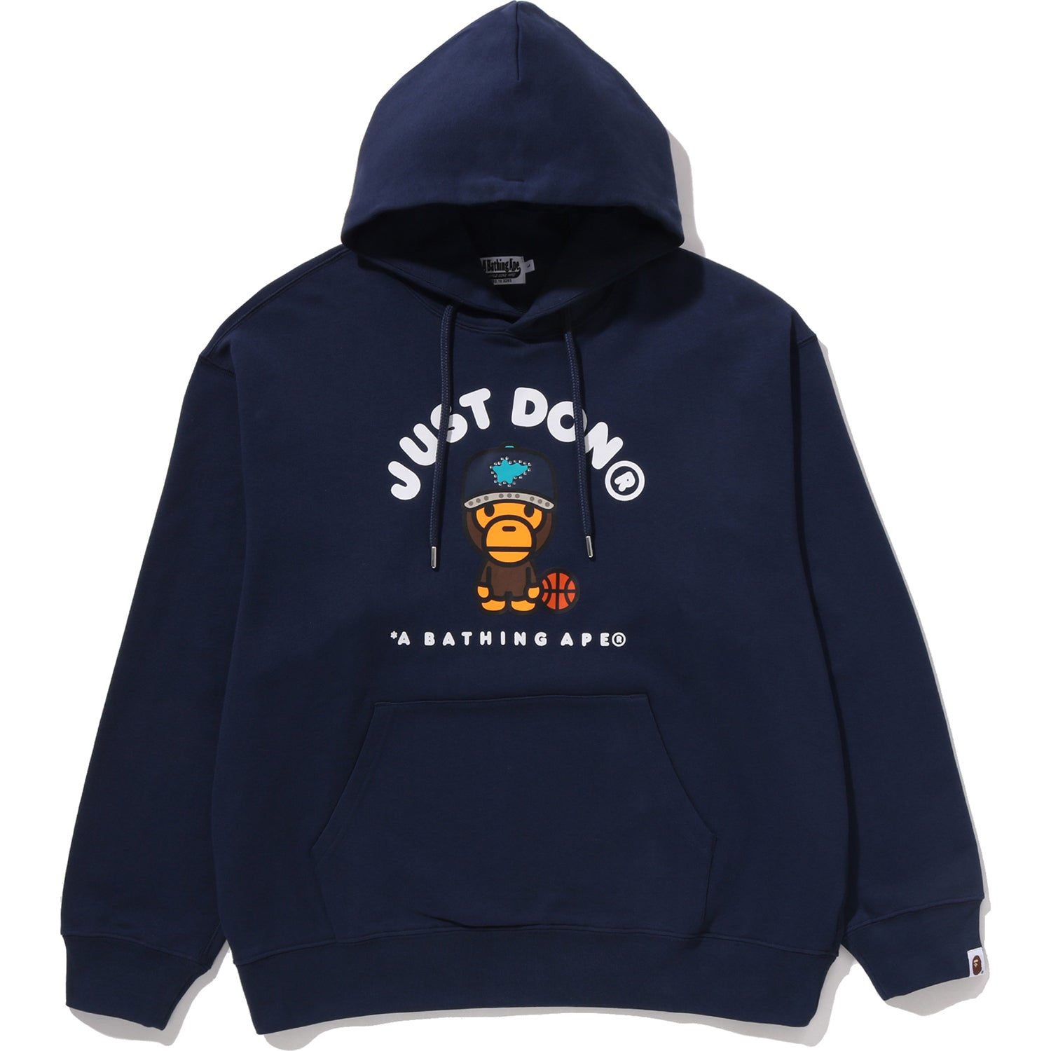 BAPE X JUST DON MILO RELAXED FIT PULLOVER HOODIE MENS – Image 1