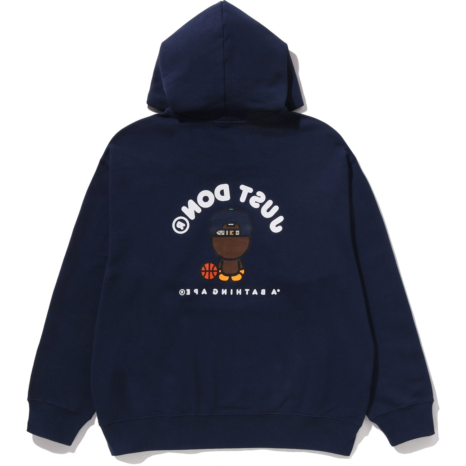 BAPE X JUST DON MILO RELAXED FIT PULLOVER HOODIE MENS – Image 2