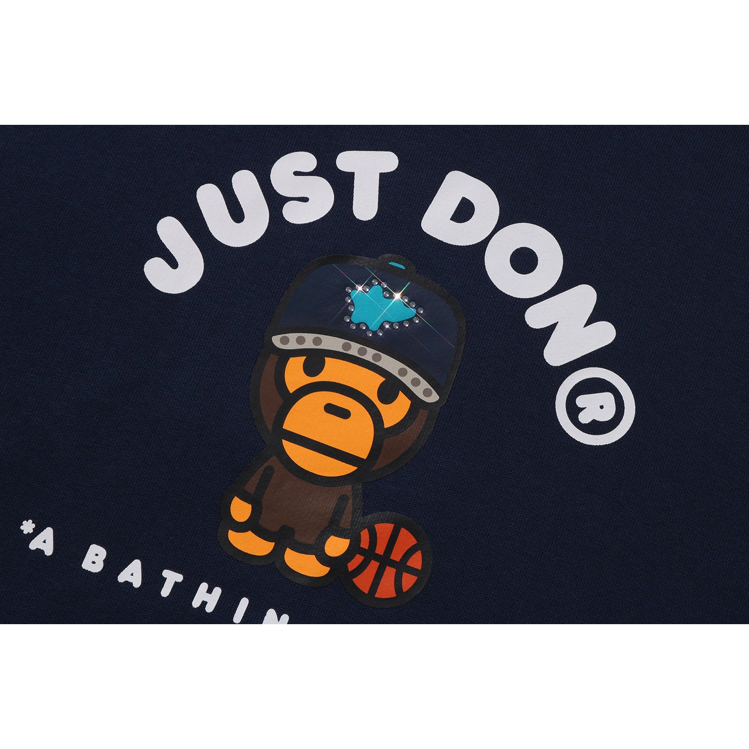 BAPE X JUST DON MILO RELAXED FIT PULLOVER HOODIE MENS – Image 3