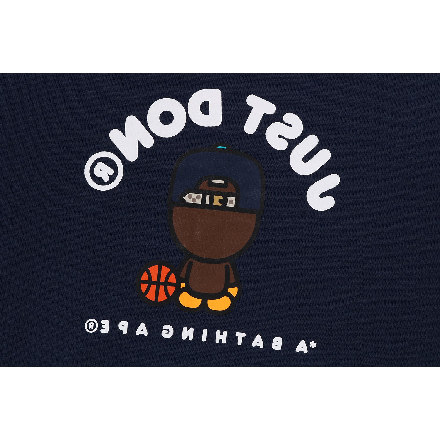 BAPE X JUST DON MILO RELAXED FIT PULLOVER HOODIE MENS – Image 4