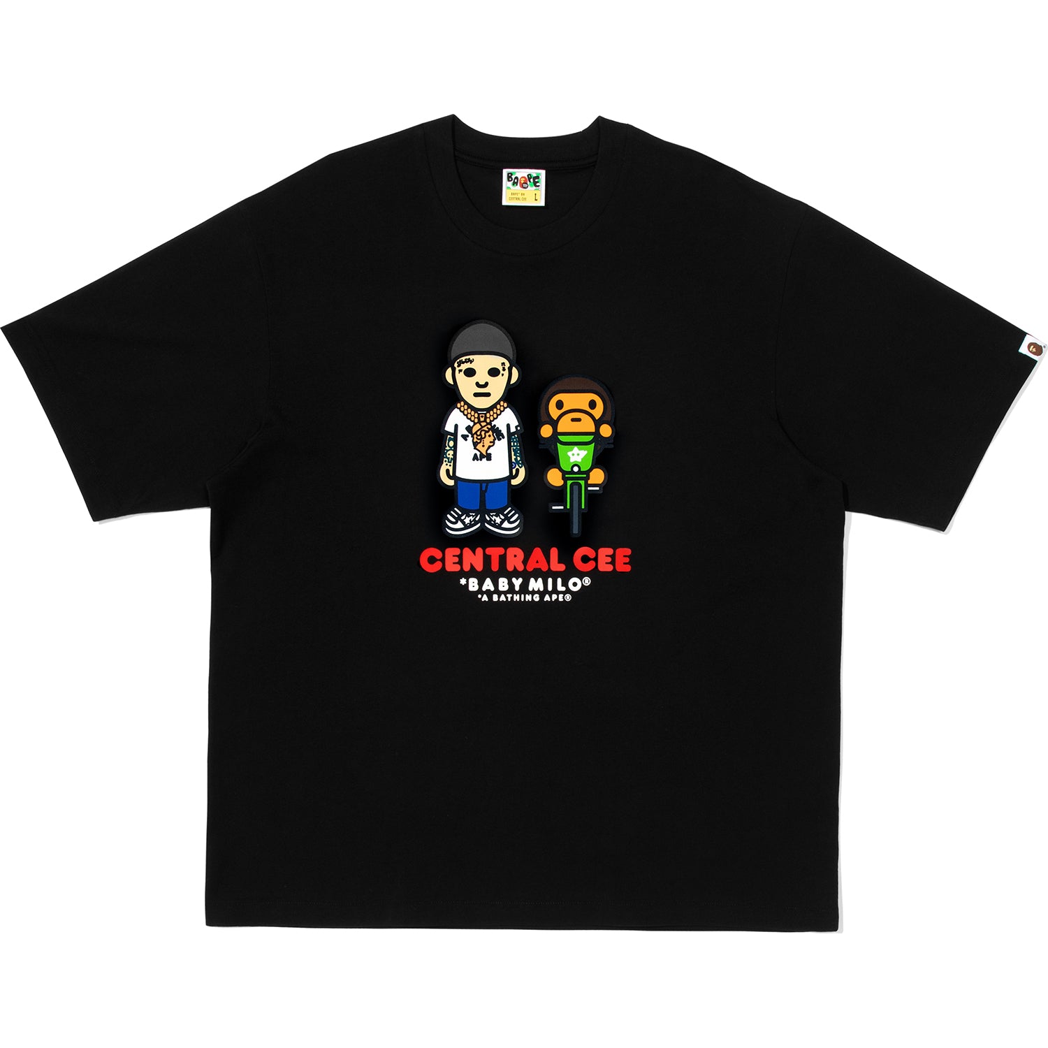 BAPE X SPOTIFY BY CENTRAL CEE BABY MILO RELAXED FIT TEE MENS – Image 1