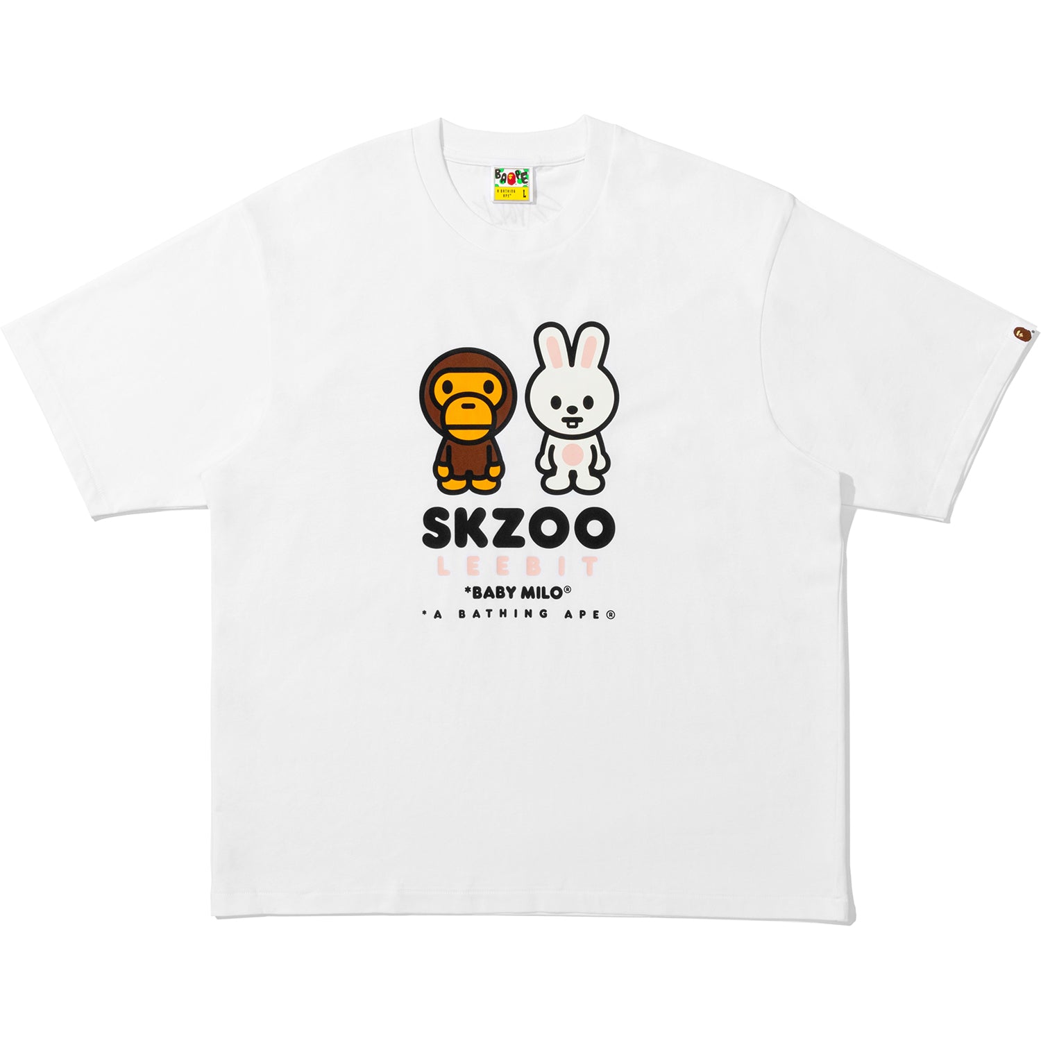 BAPE X STRAY KIDS LEEBIT BABY MILO TEE MENS – Image 1
