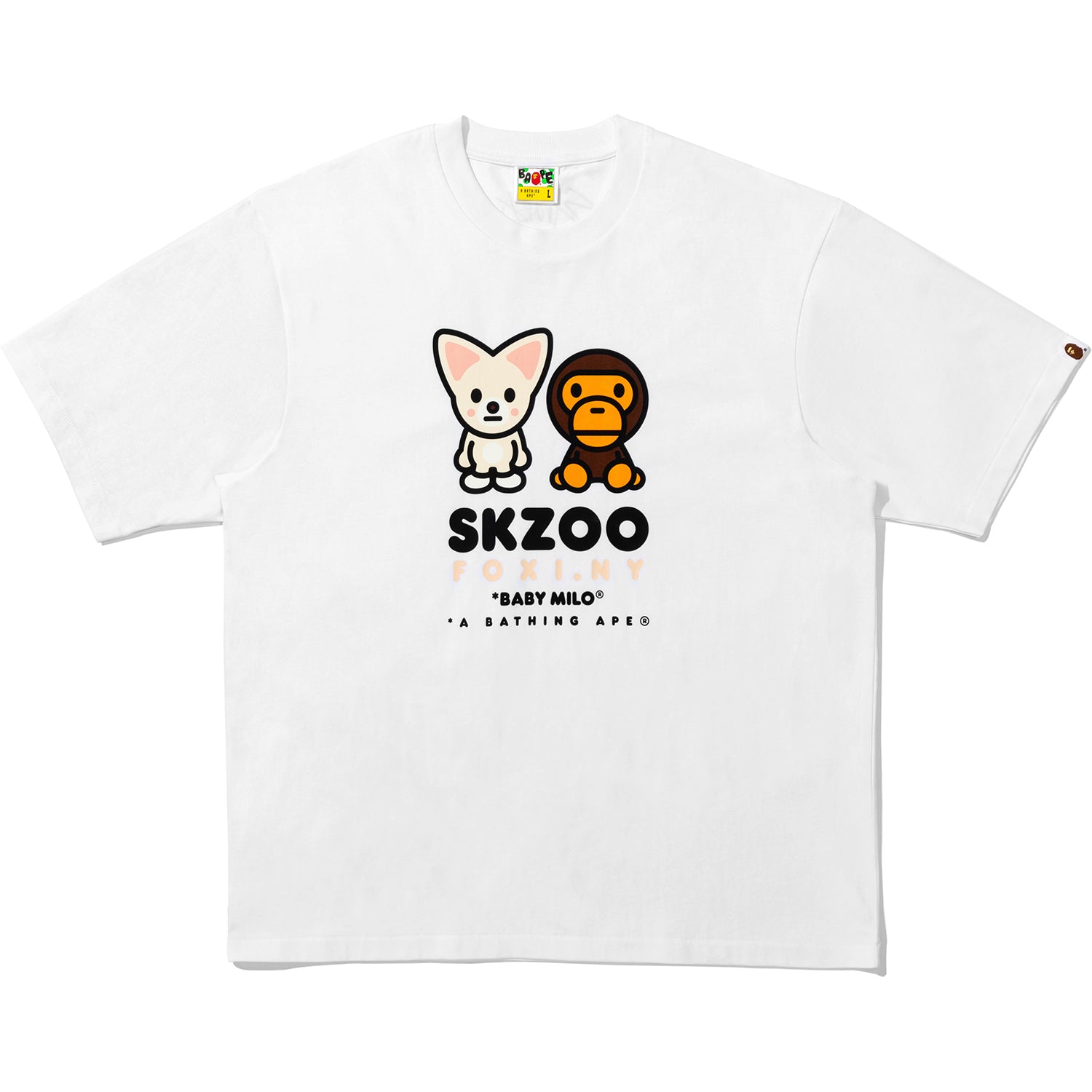 BAPE X STRAY KIDS FOXI.NY BABY MILO TEE MENS – Image 1