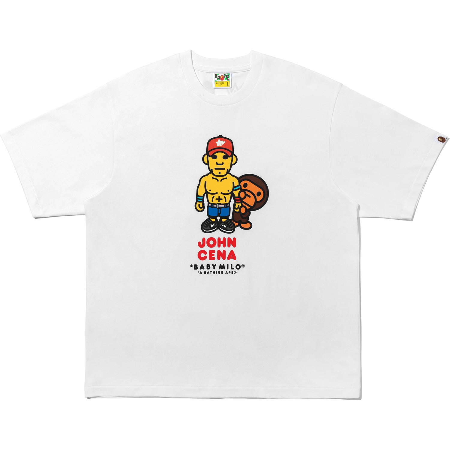 BAPE X WWE JOHN CENA BABY MILO RELAXED FIT TEE MENS – Image 1