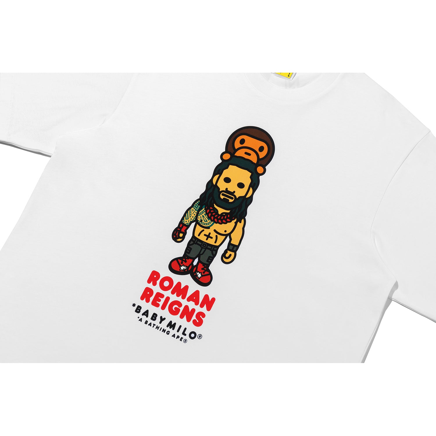 BAPE X WWE ROMAN REIGNS BABY MILO RELAXED FIT TEE MENS – Image 2