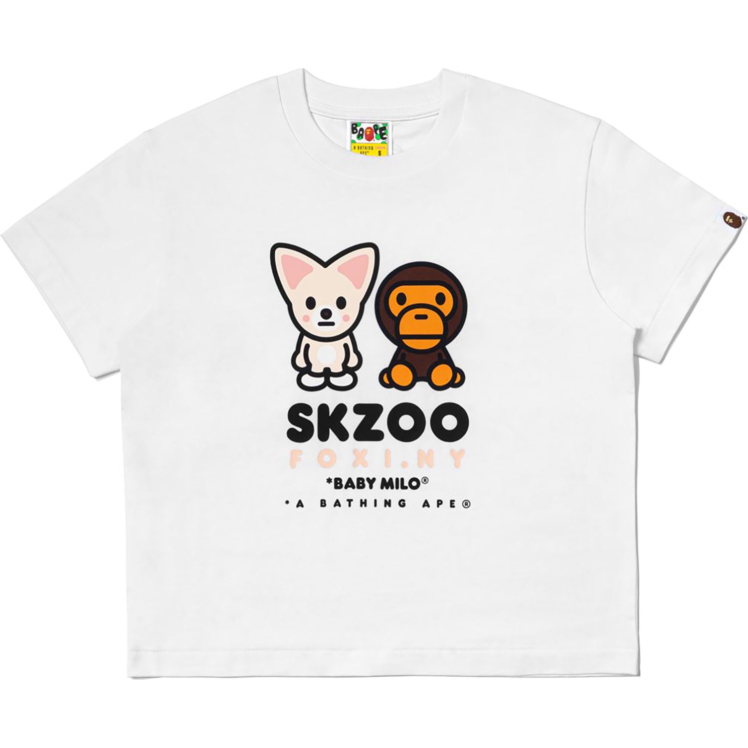 BAPE X STRAYKIDS FOXI.NY BABY MILO TEE LADIES – Image 1