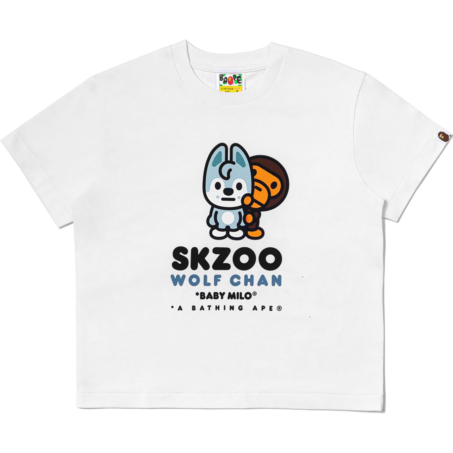 BAPE X STRAYKIDS WOLF CHAN BABY MILO TEE LADIES – Image 1