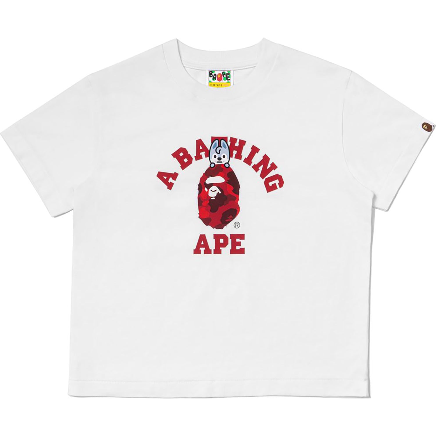 BAPE X STRAYKIDS WOLF CHAN COLLEGE TEE LADIES – Image 1