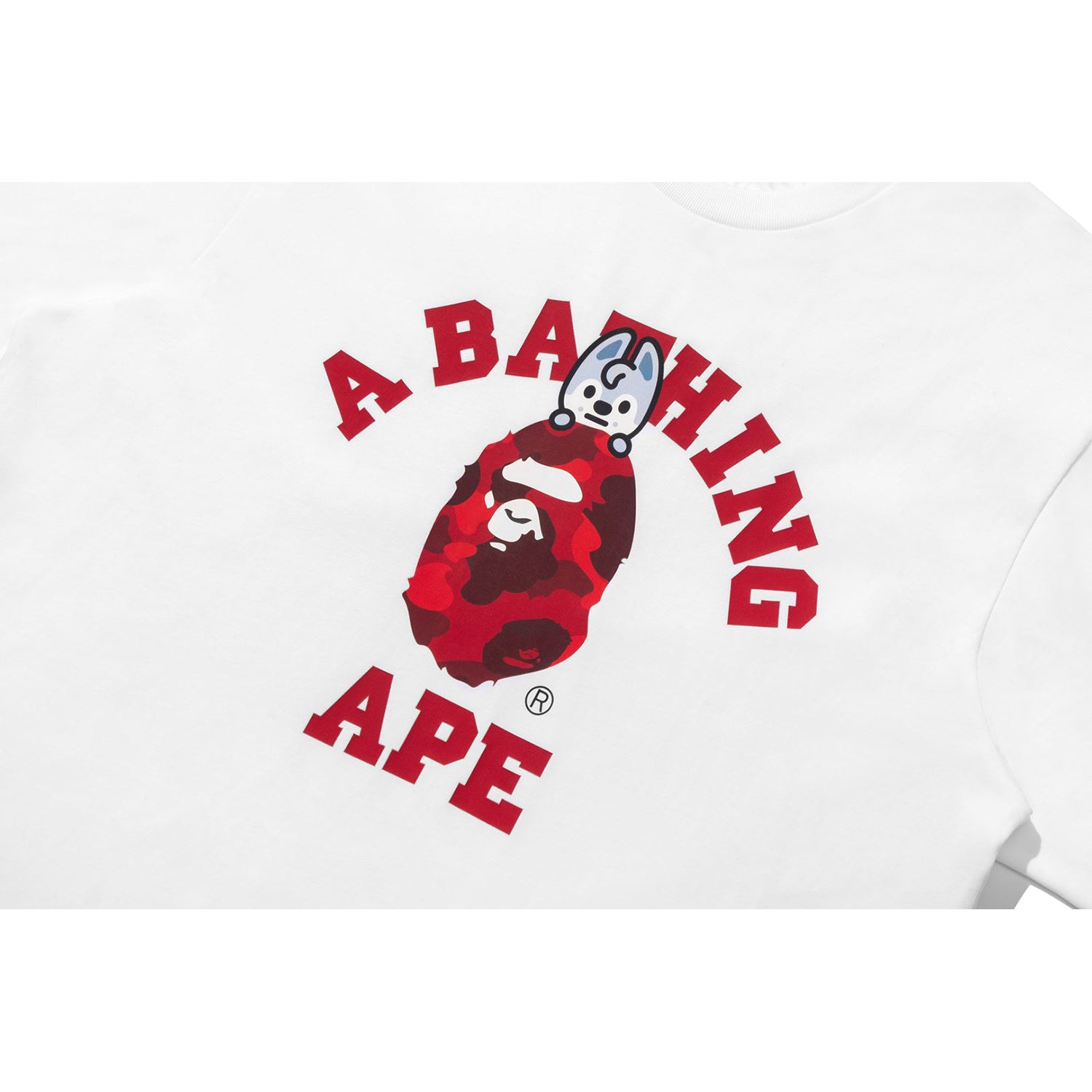 BAPE X STRAYKIDS WOLF CHAN COLLEGE TEE LADIES – Image 2