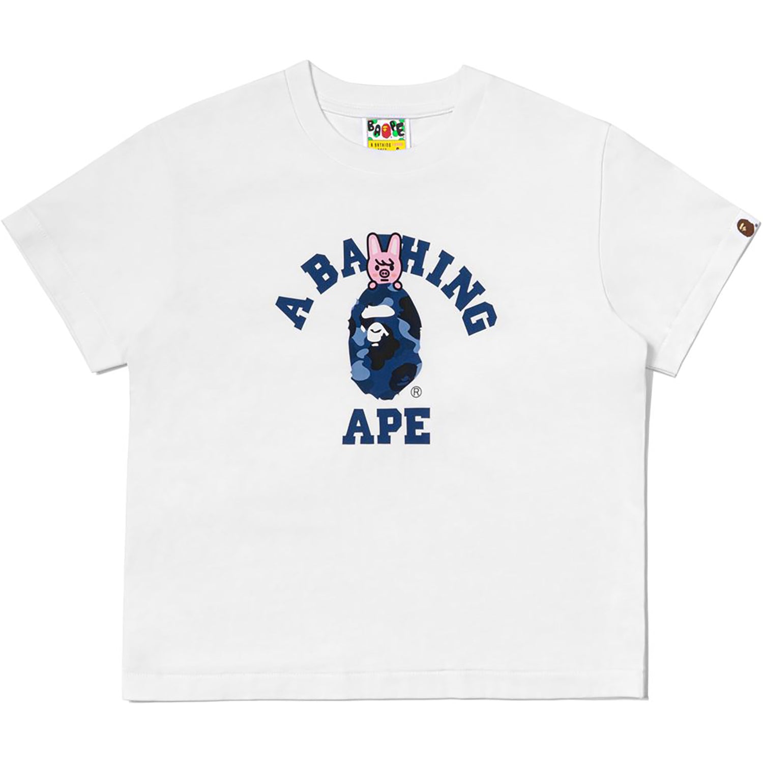 BAPE X STRAYKIDS DWAEKKI COLLEGE TEE LADIES – Image 1
