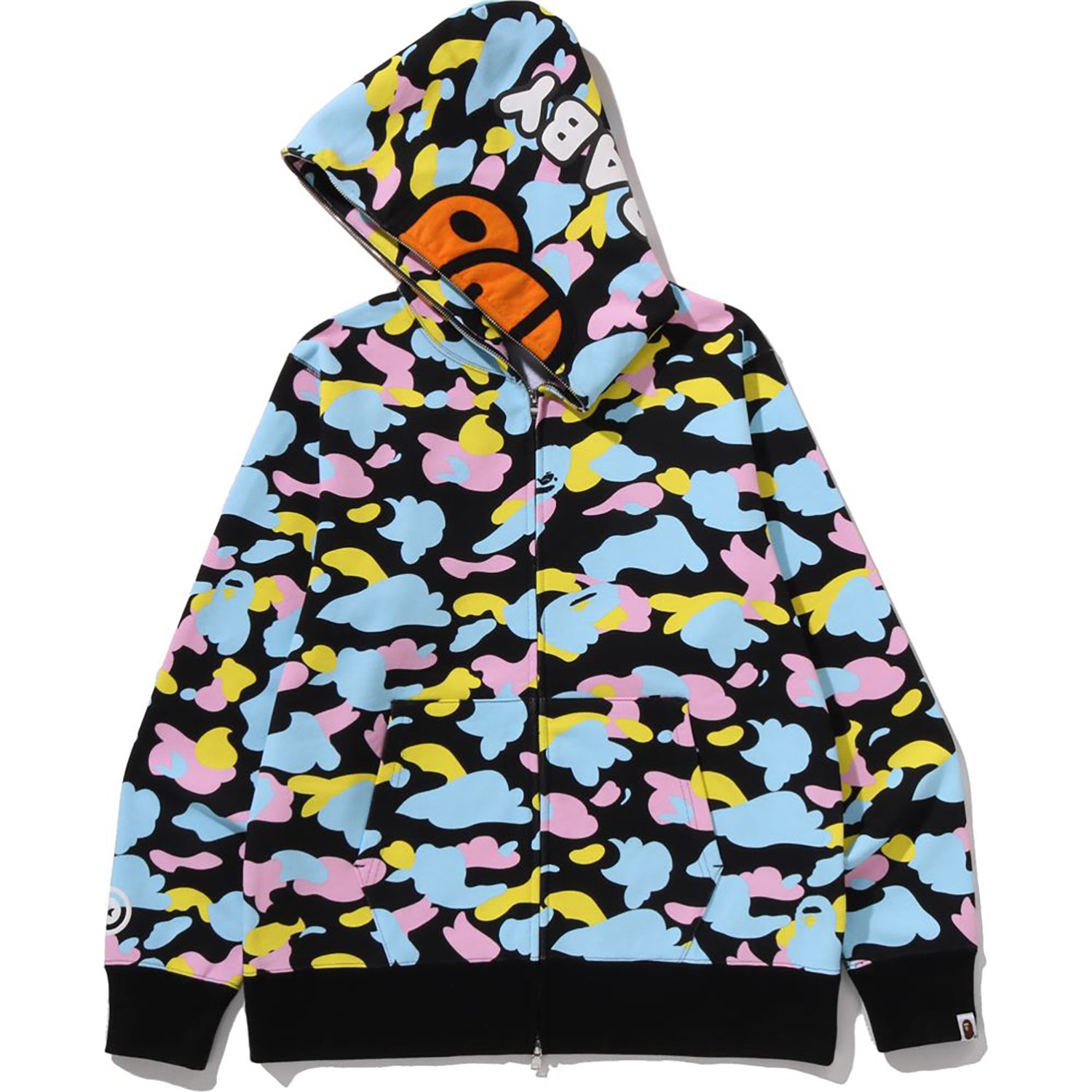 NEW MULTI CAMO BABY MILO REGULAR FIT FULL ZIP HOODIE MENS – Image 3