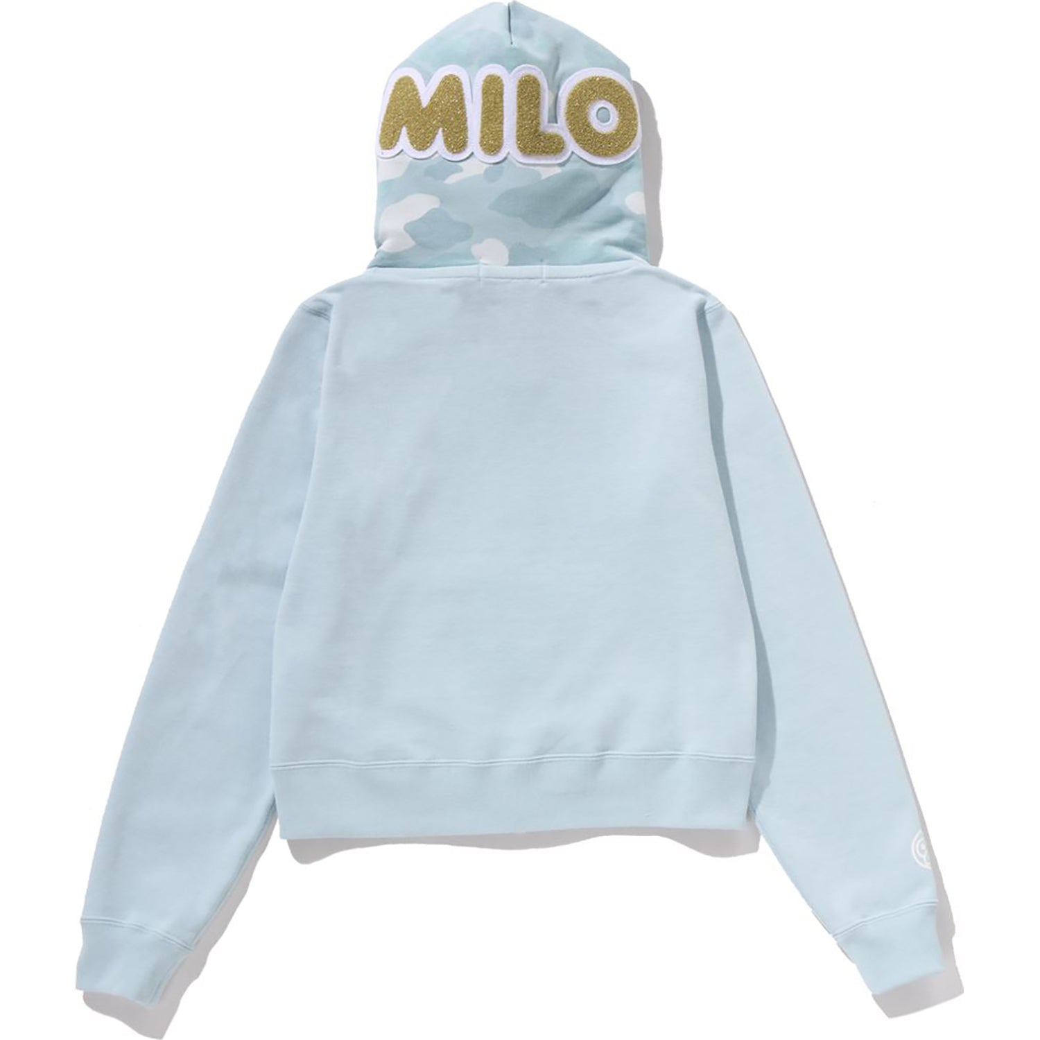 MILO SHARK CROPPED FULL ZIP DOUBLE HOODIE LADIES – Image 4