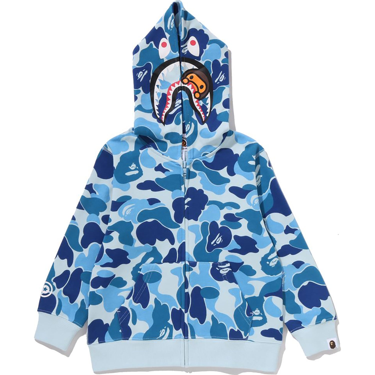 ABC CAMO MILO SHARK ZIP HOODIE KIDS – Image 1