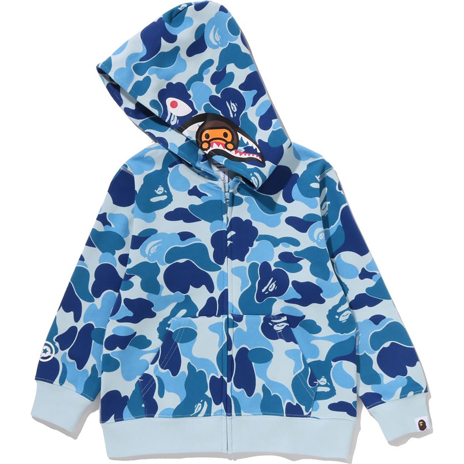 ABC CAMO MILO SHARK ZIP HOODIE KIDS – Image 3