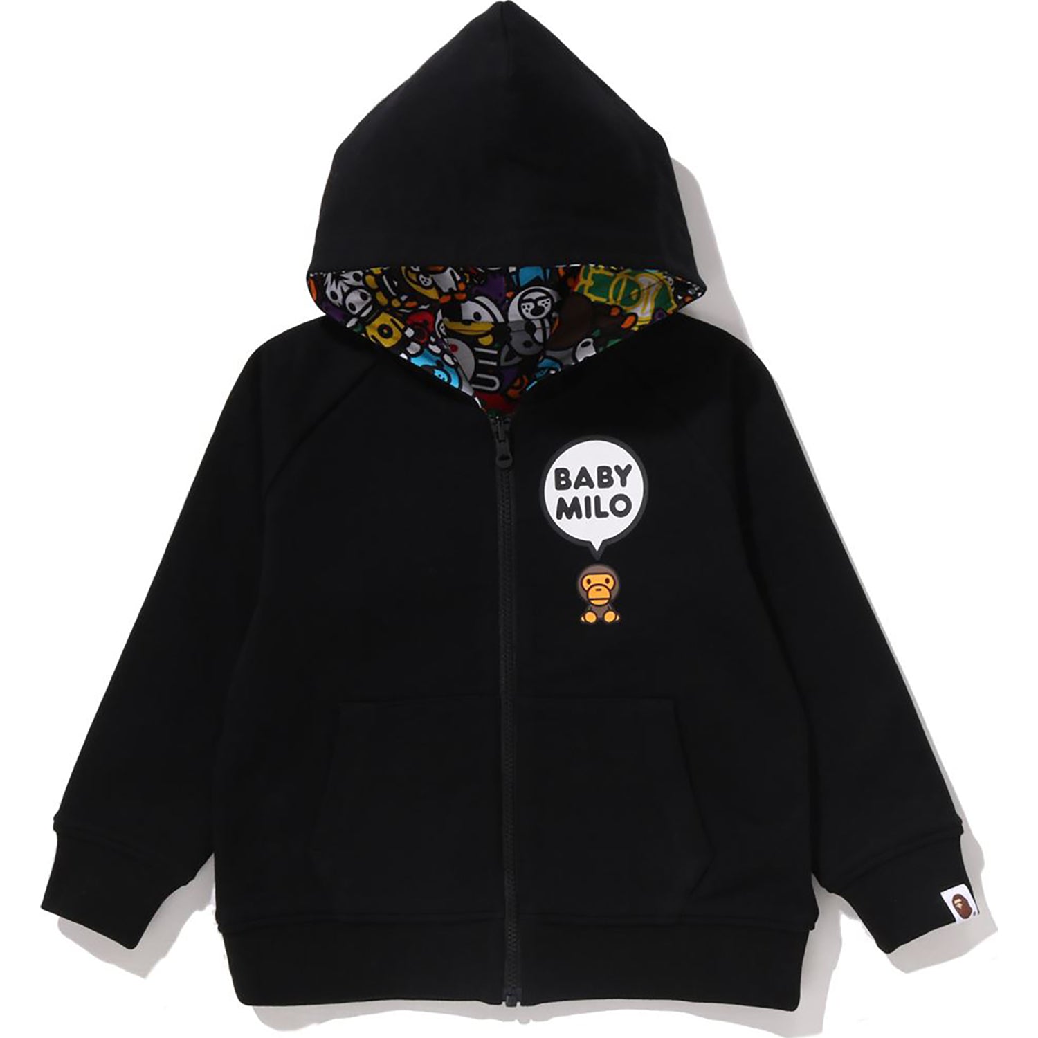 BABY MILO PATTERN REVERSIBLE ZIP HOODIE KIDS – Image 1
