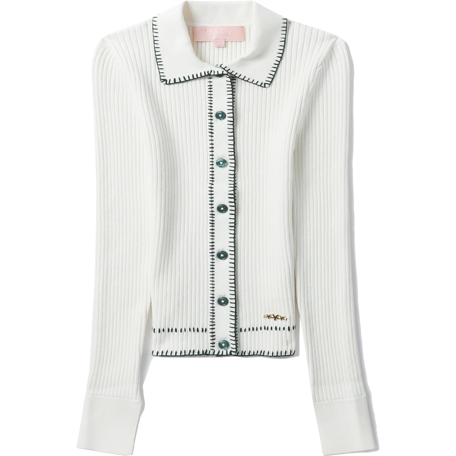 BAPY RIBBED CARDIGAN LADIES – Image 1